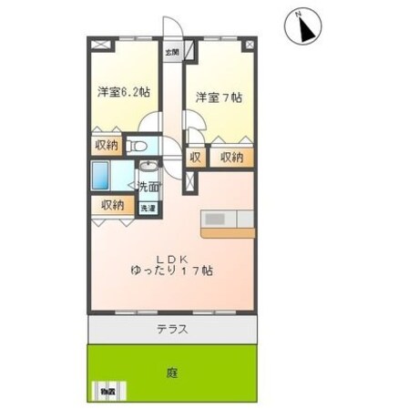 陸前高砂駅 徒歩8分 1階の物件間取画像